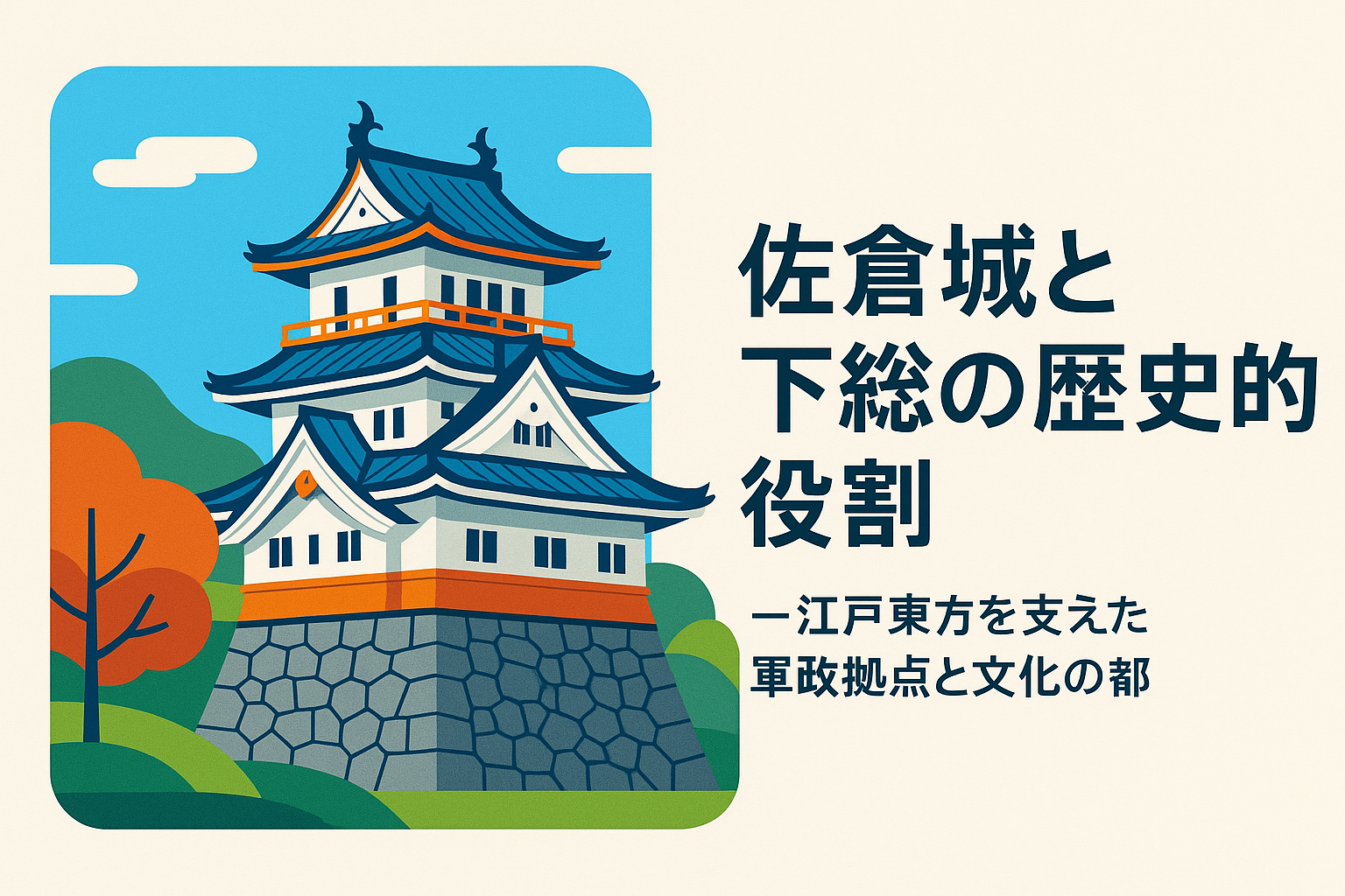 佐倉城と下総の歴史的役割—江戸東方を支えた軍政拠点と文化の都